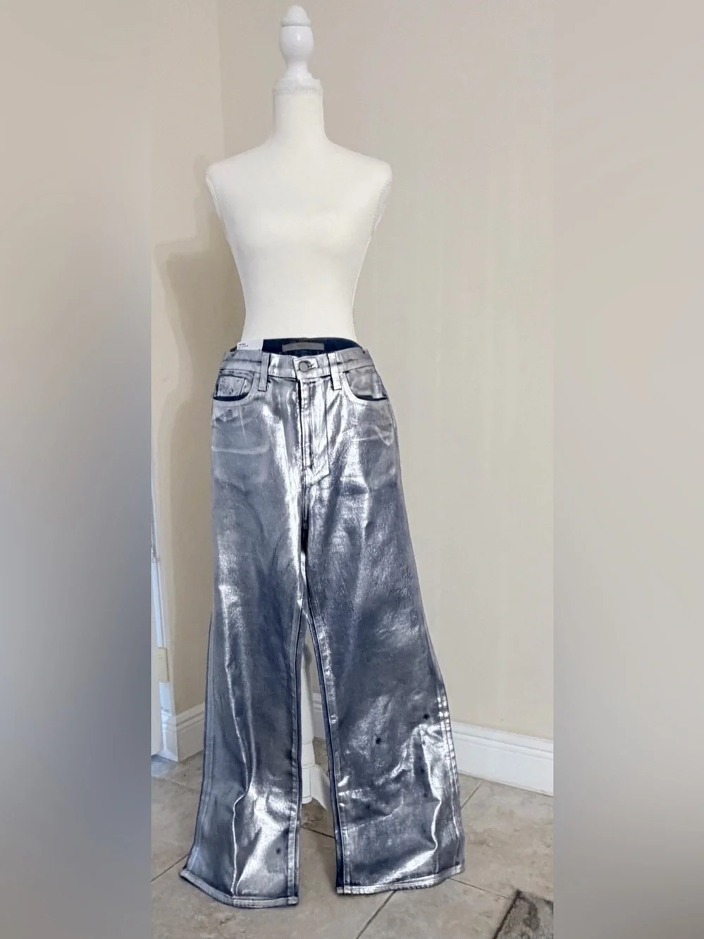 Joe's Jeans The Mia Metallic High Rise Wide Leg - NWOT